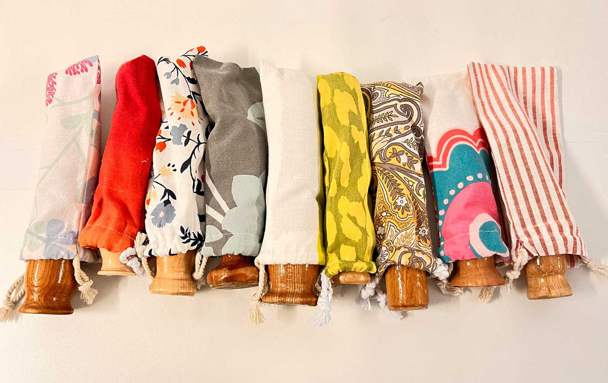 pochette de rangement artisanale pour objet de bien-être en bois